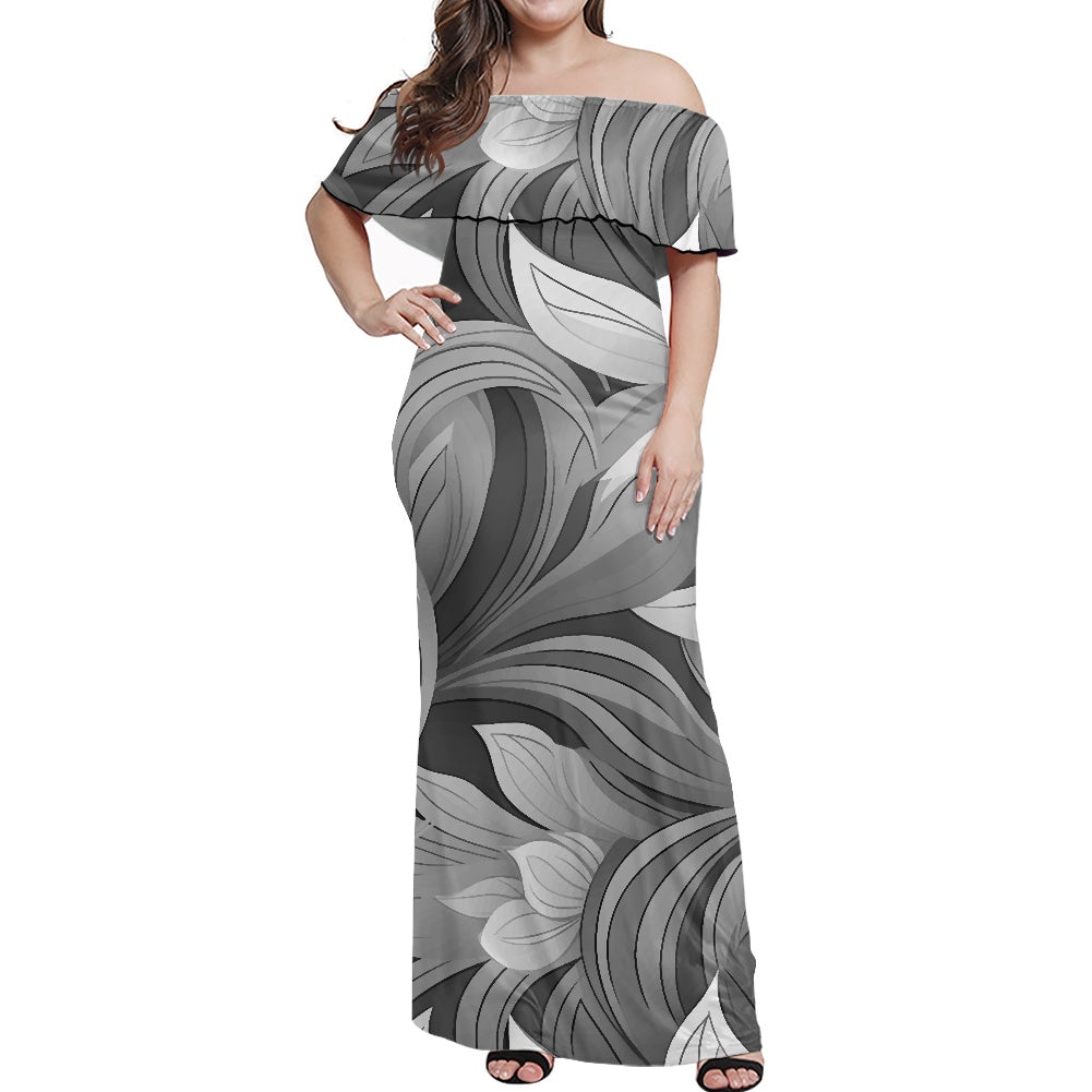 Women's Off The Shoulder short sleeve dress white