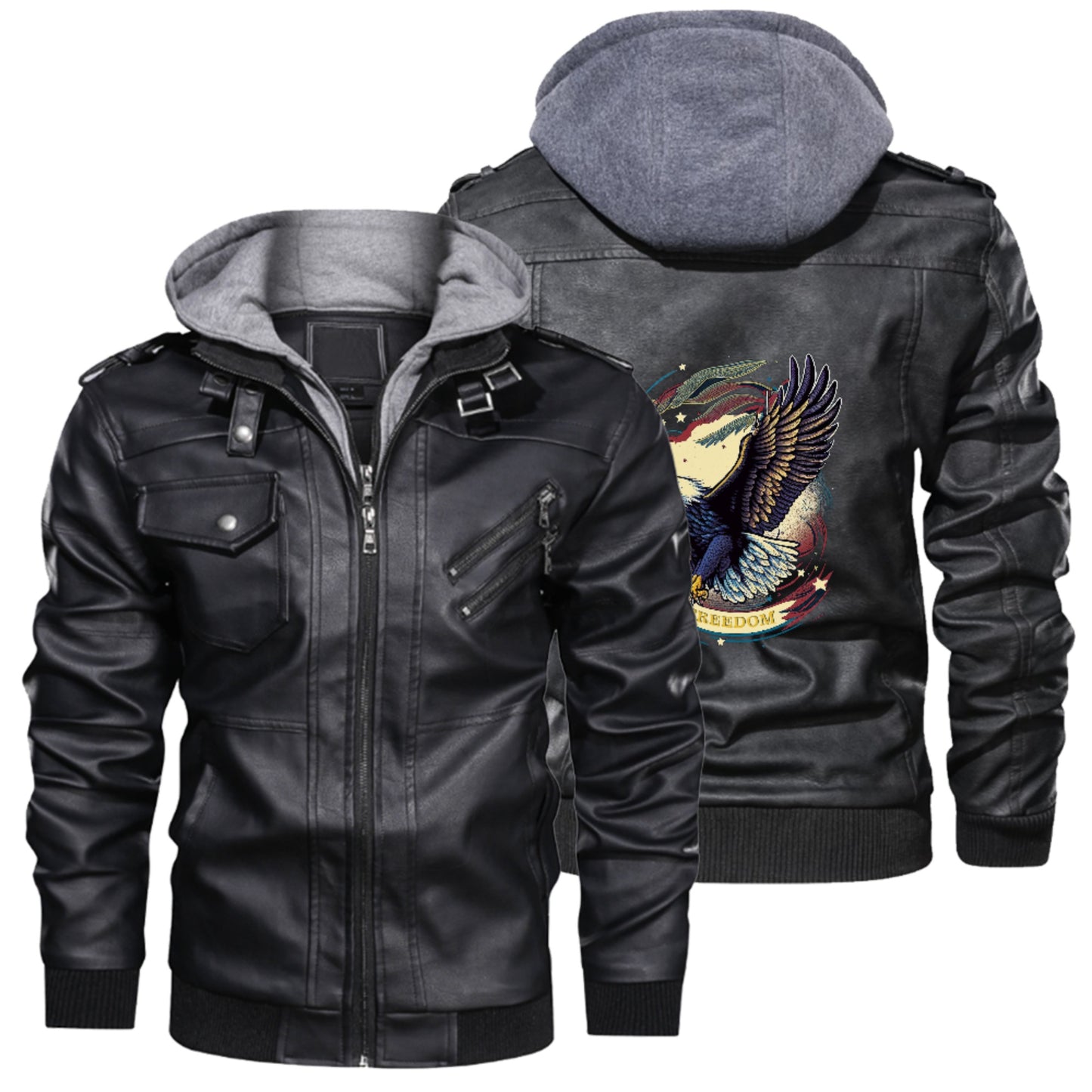 Luxtrini Freedom Hooded Leather Jacket: Unleash Your Inner Style Icon