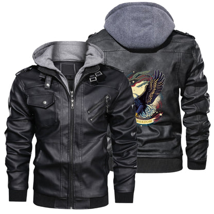 Luxtrini Freedom Hooded Leather Jacket: Unleash Your Inner Style Icon