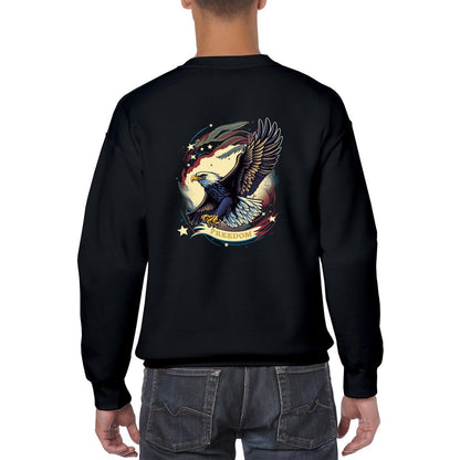 Freedom American Eagle Unisex Heavy Blend Crewneck Sweatshirt