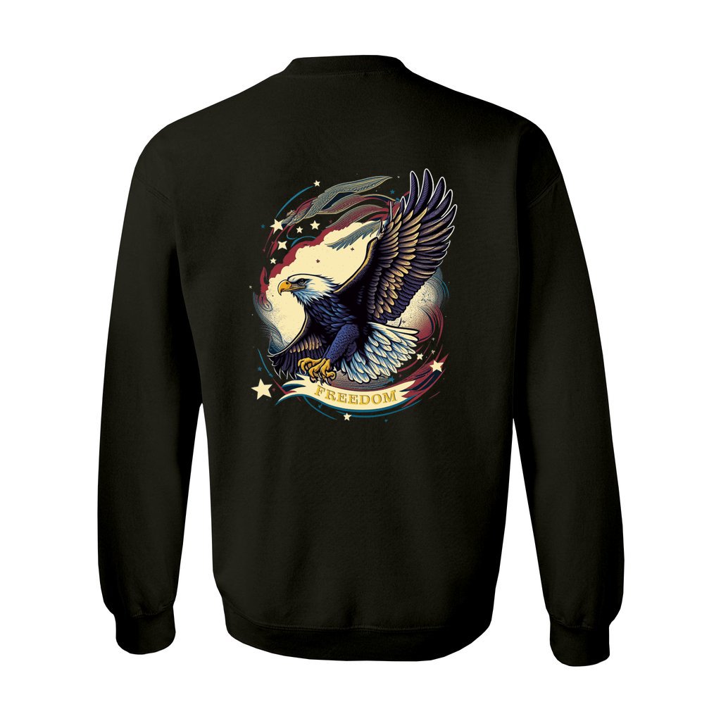 Freedom American Eagle Unisex Heavy Blend Crewneck Sweatshirt