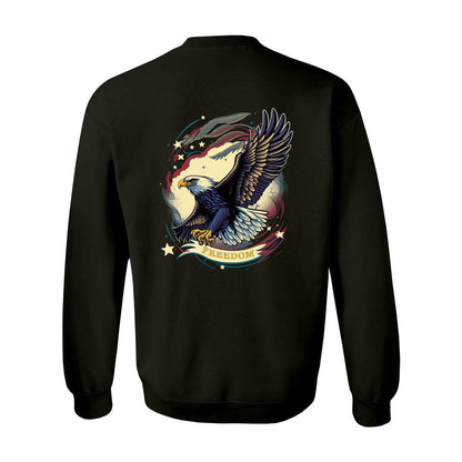 Freedom American Eagle Unisex Heavy Blend Crewneck Sweatshirt