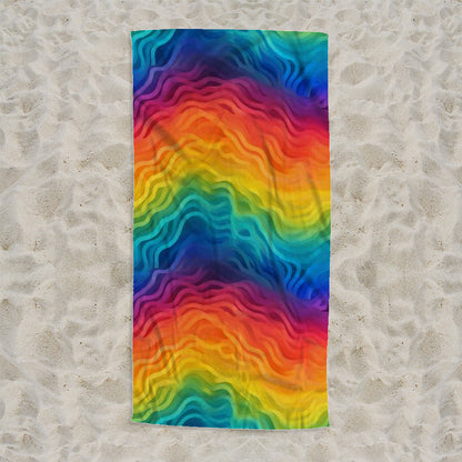 Rainbow Heavyweight Beach Towel