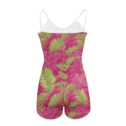Sago Palms Women's Sleeveless Jumpsuit Shorts