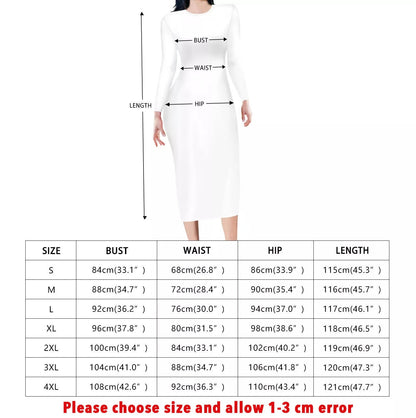 Ethnic Mudcloth White Black Bodycon Midi Sheath Dress Up to 4XL