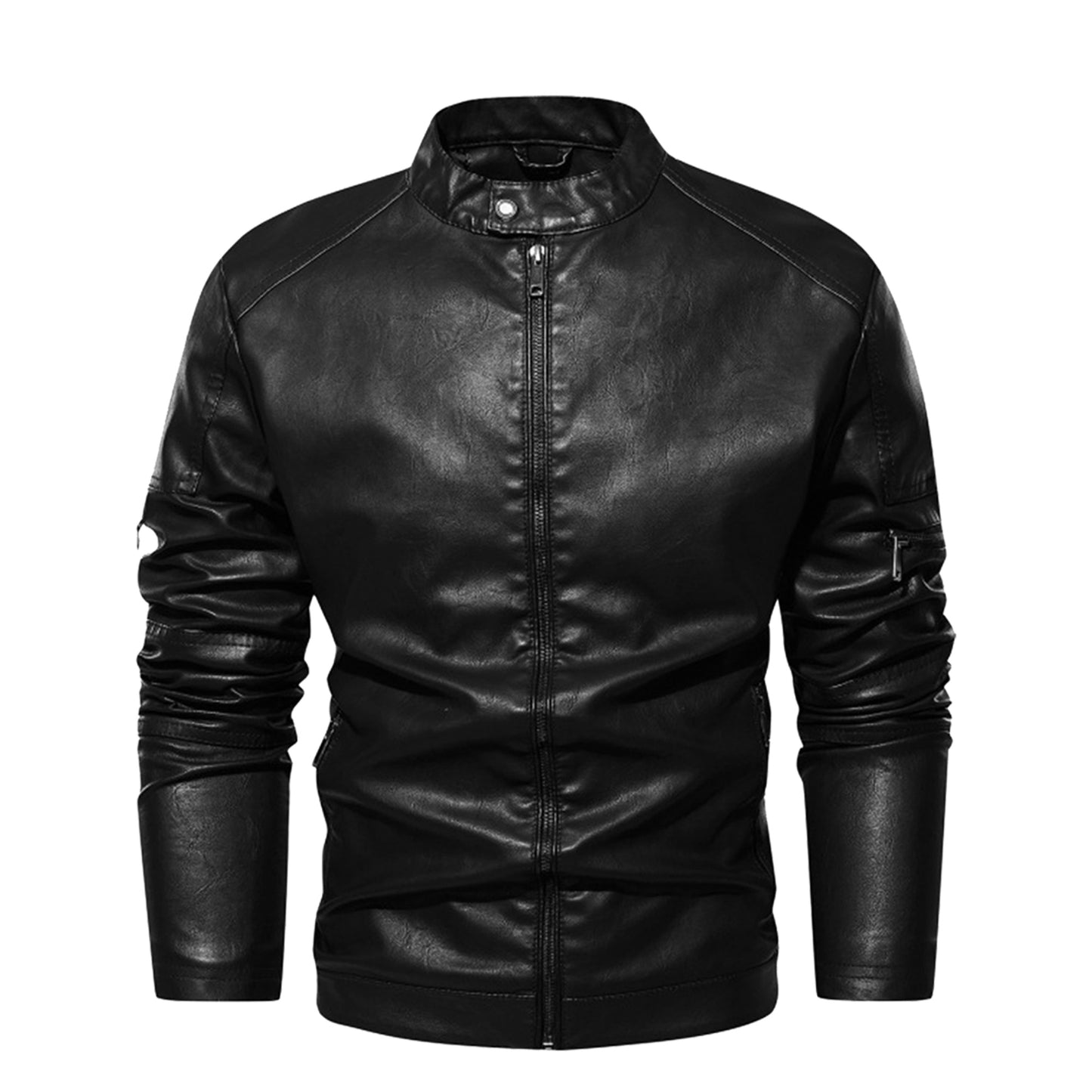 Leather Racer Jackets, Bronze, Midinight Blue, Black, Sizes S to 3XL