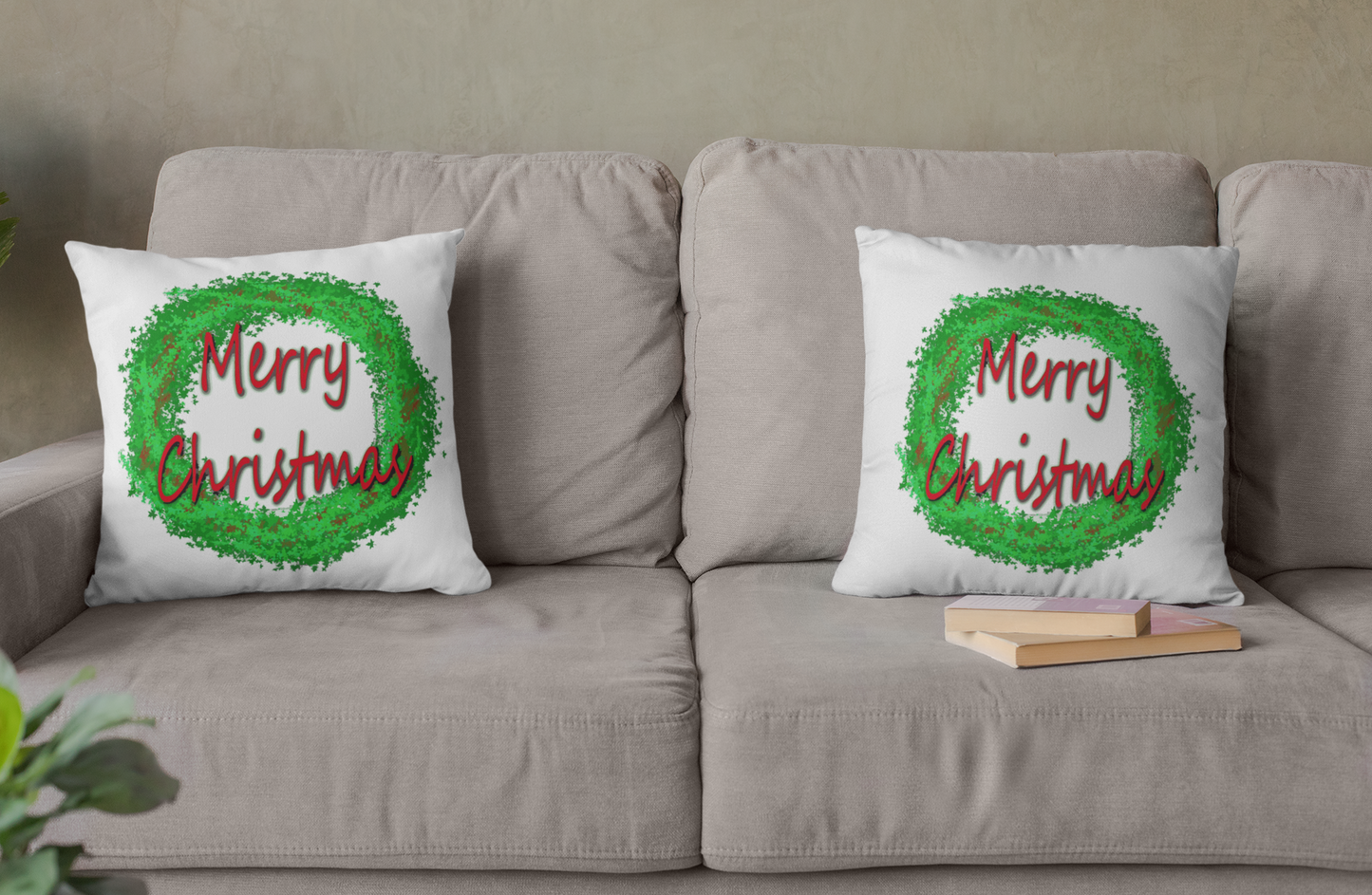 Pillow Cover - Merry Christmas - Luxtrini, LLC