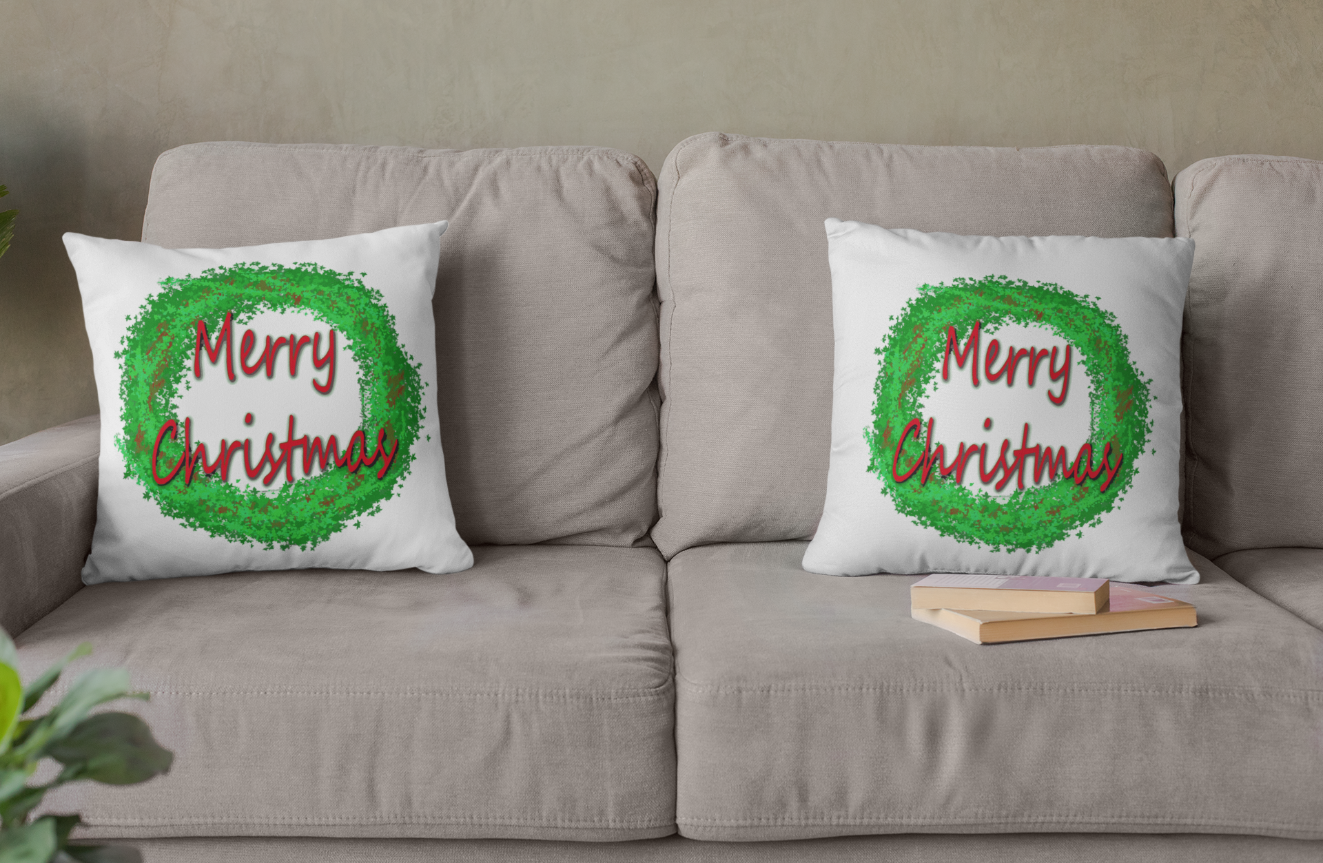 Pillow Cover - Merry Christmas - Luxtrini, LLC