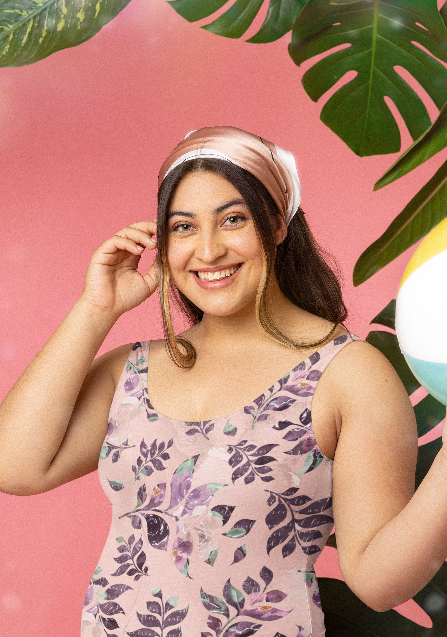 Sangria Women's One-Piece Halterneck Swimsuit