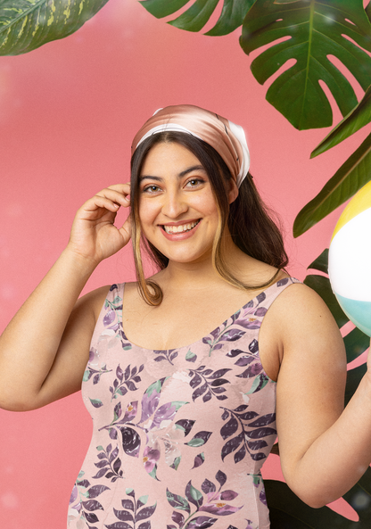 Sangria Women's One-Piece Halterneck Swimsuit